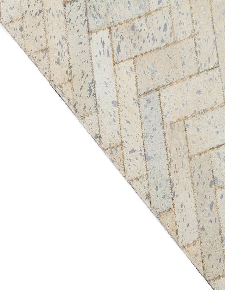 Detail image of  5' x 7' 10 Cowhide Leather Rug