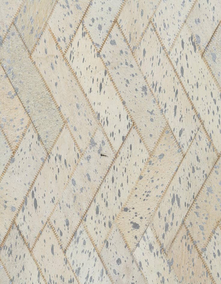 Detail image of  5' x 7' 10 Cowhide Leather Rug