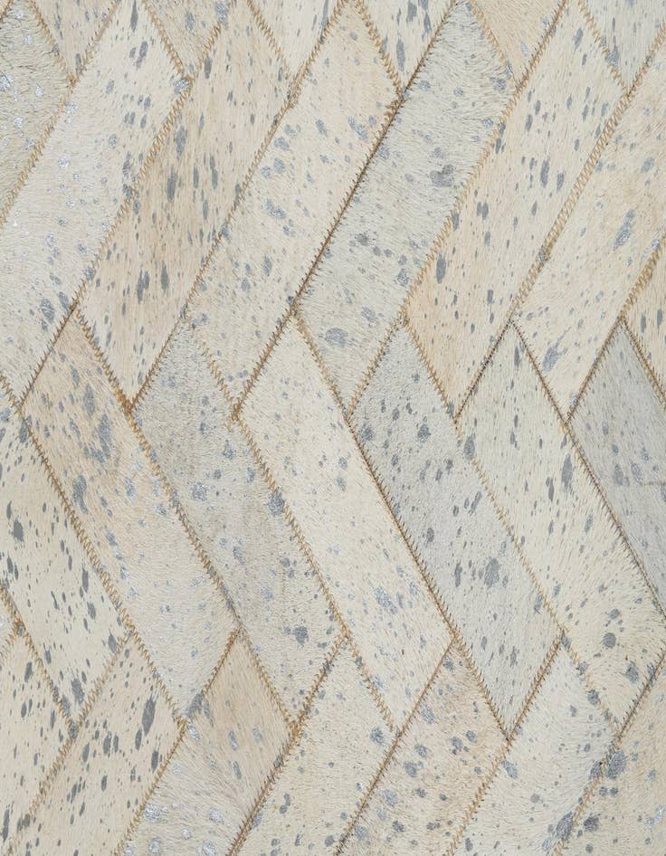 Detail image of  5' x 7' 10 Cowhide Leather Rug