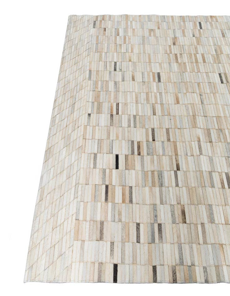 Detail image of  5' x 7' 10 Cowhide Leather Rug