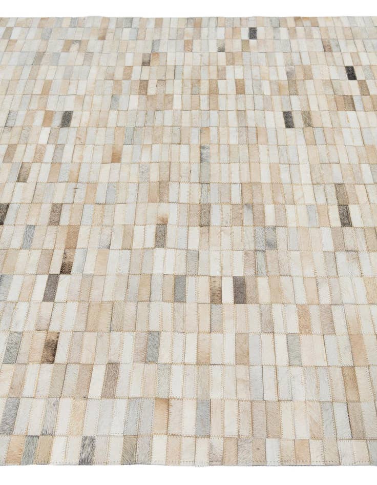 Detail image of  5' x 7' 10 Cowhide Leather Rug