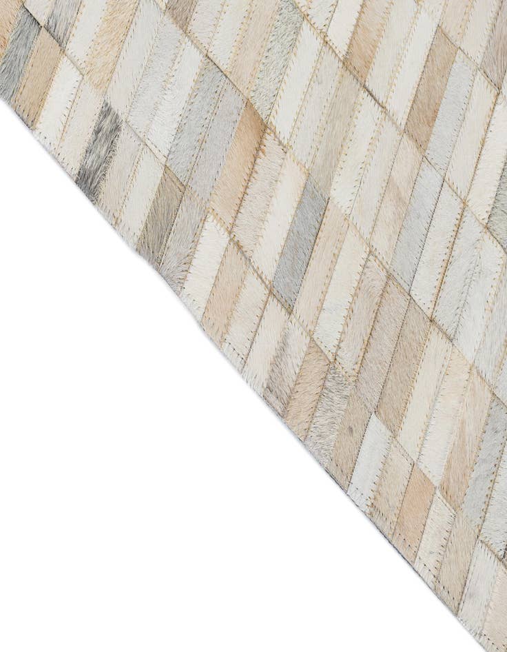 Detail image of  5' x 7' 10 Cowhide Leather Rug