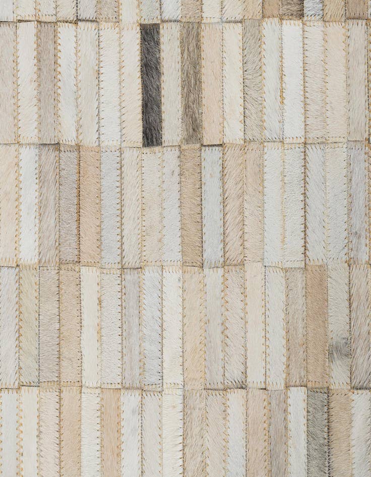 Detail image of  5' x 7' 10 Cowhide Leather Rug