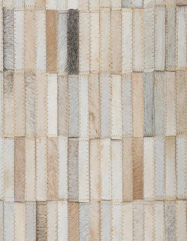 Detail image of  5' x 7' 10 Cowhide Leather Rug