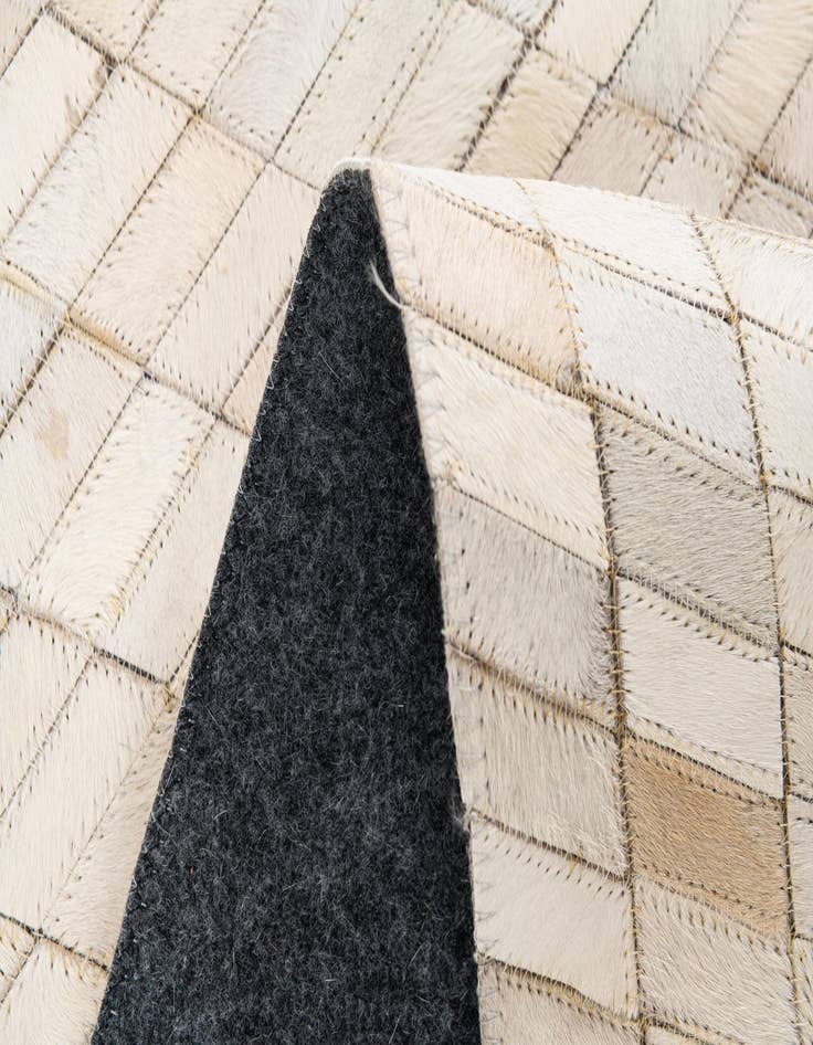 Detail image of  5' x 7' 10 Cowhide Leather Rug