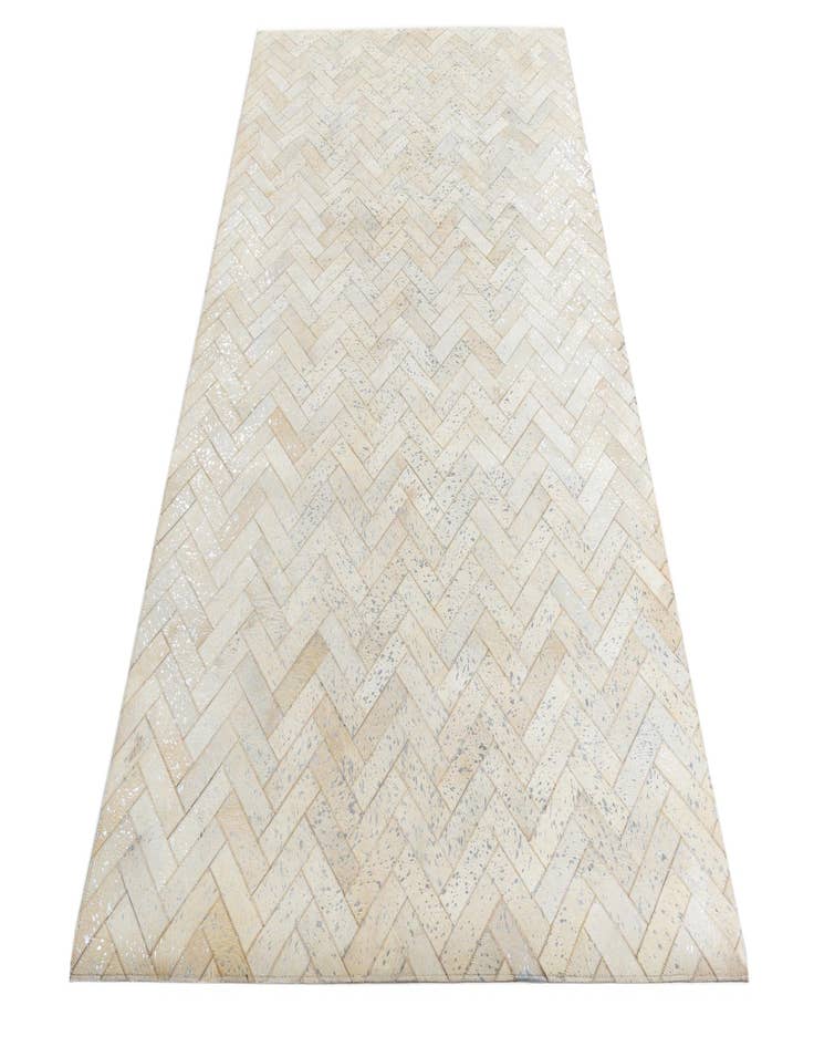 Detail image of  5' x 7' 10 Cowhide Leather Rug