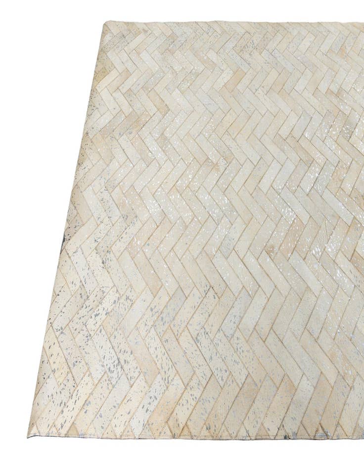 Detail image of  5' x 7' 10 Cowhide Leather Rug