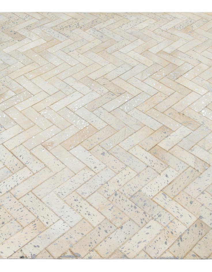 Detail image of  5' x 7' 10 Cowhide Leather Rug