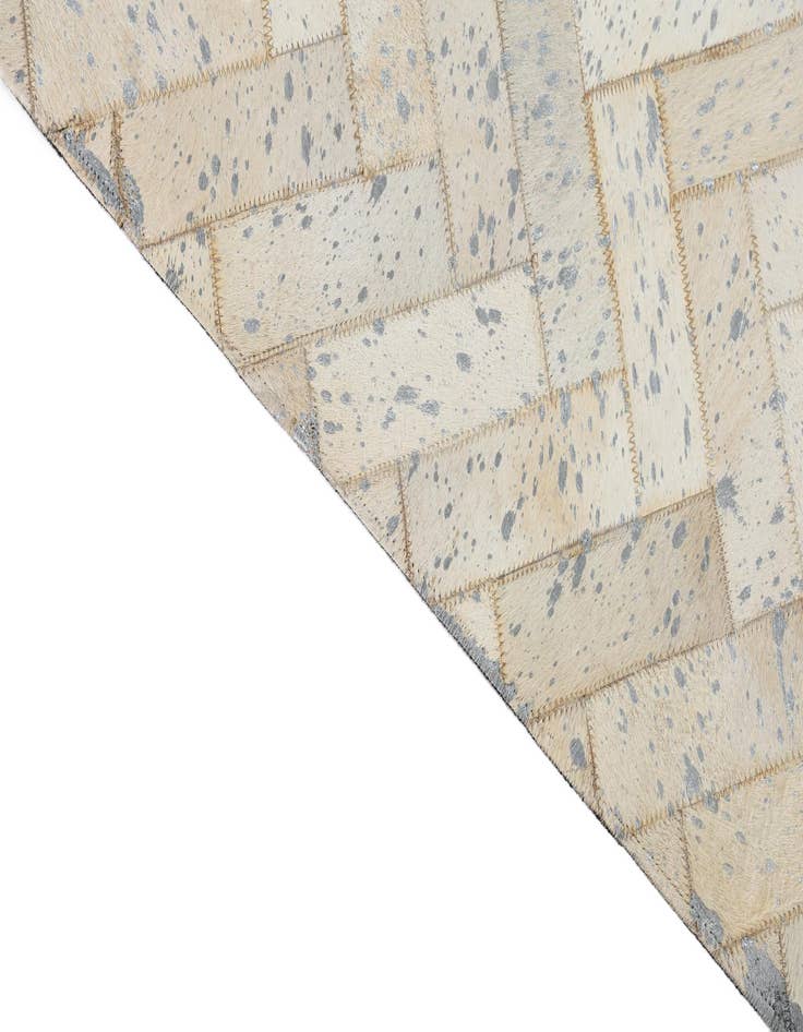 Detail image of  5' x 7' 10 Cowhide Leather Rug