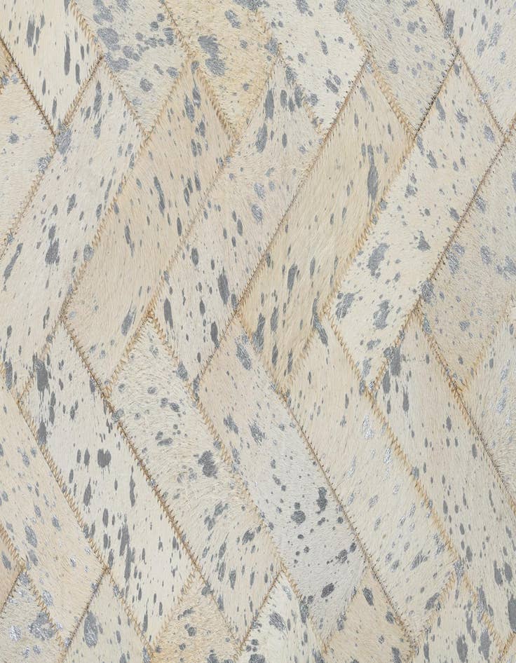 Detail image of  5' x 7' 10 Cowhide Leather Rug