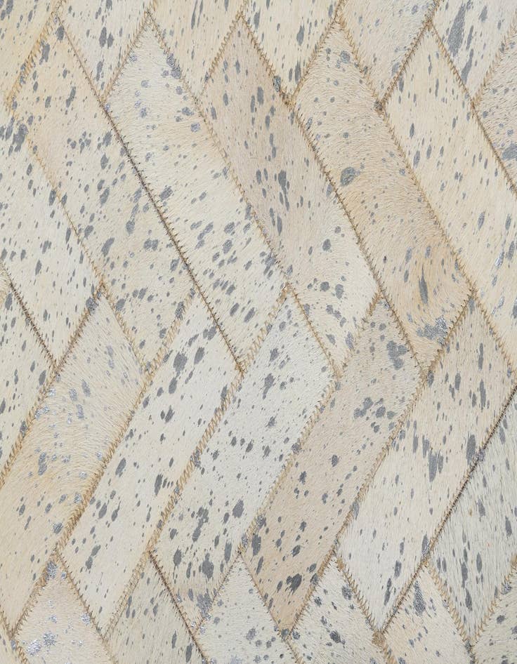 Detail image of  5' x 7' 10 Cowhide Leather Rug