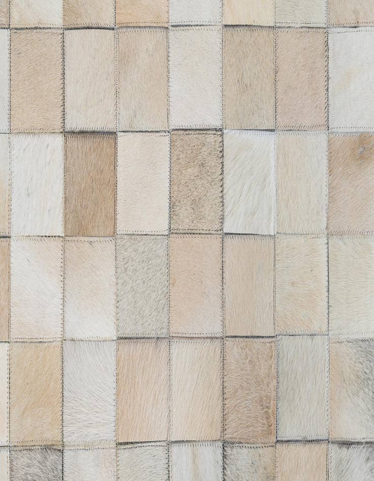 Detail image of  5' x 8' Cowhide Leather Rug