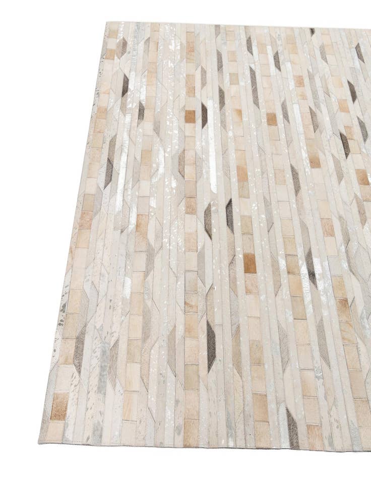 Detail image of  5' x 7' 10 Cowhide Leather Rug