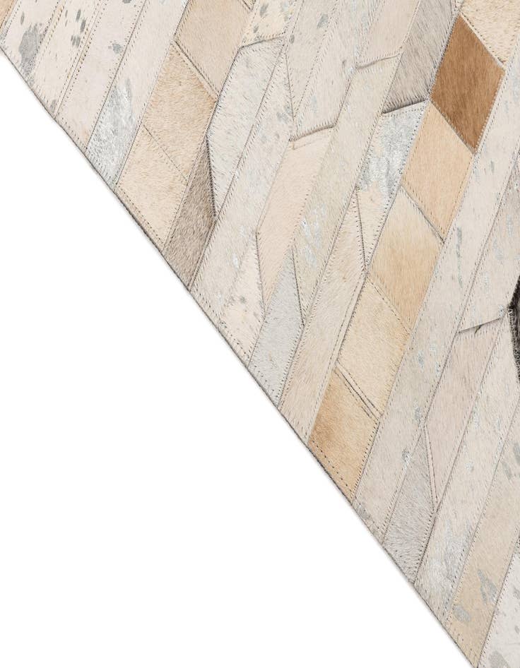 Detail image of  5' x 7' 10 Cowhide Leather Rug