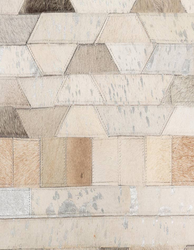 Detail image of  5' x 7' 10 Cowhide Leather Rug