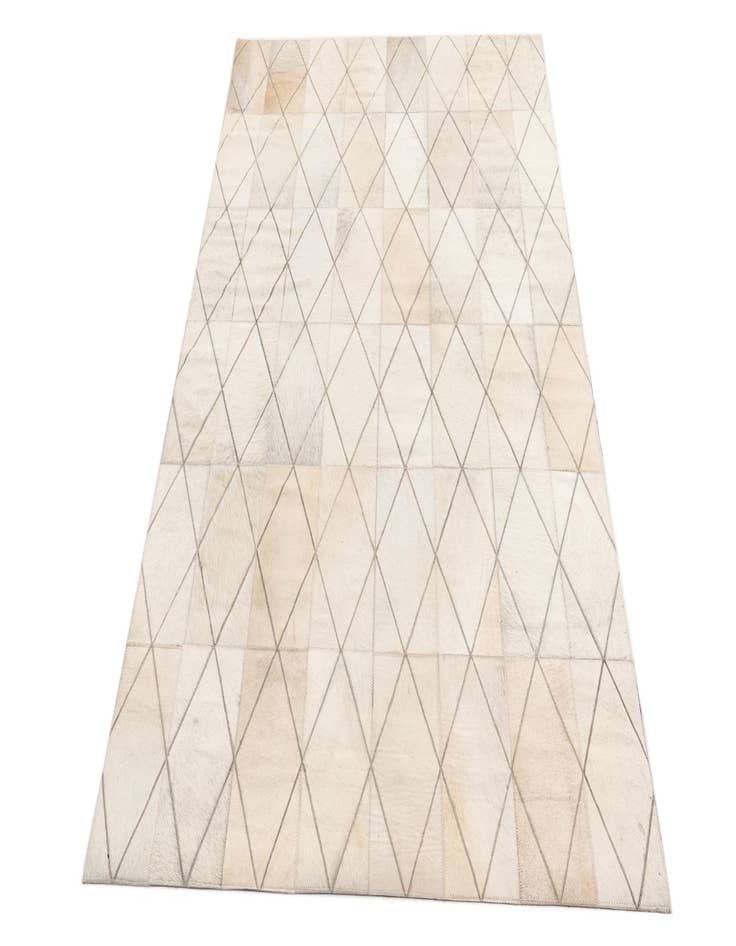 Detail image of  4' 1 x 5' 10 Cowhide Leather Rug