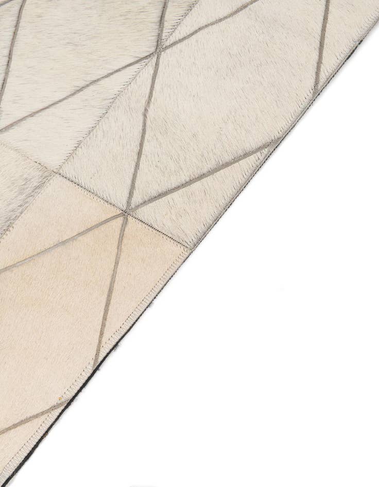 Detail image of  4' 1 x 5' 10 Cowhide Leather Rug