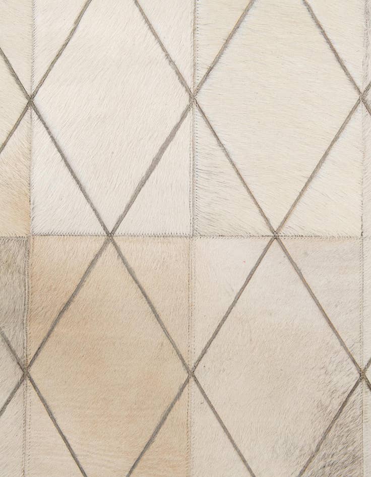 Detail image of  4' 1 x 5' 10 Cowhide Leather Rug