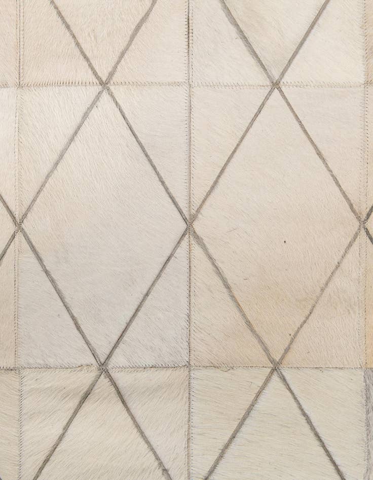 Detail image of  4' 1 x 5' 10 Cowhide Leather Rug