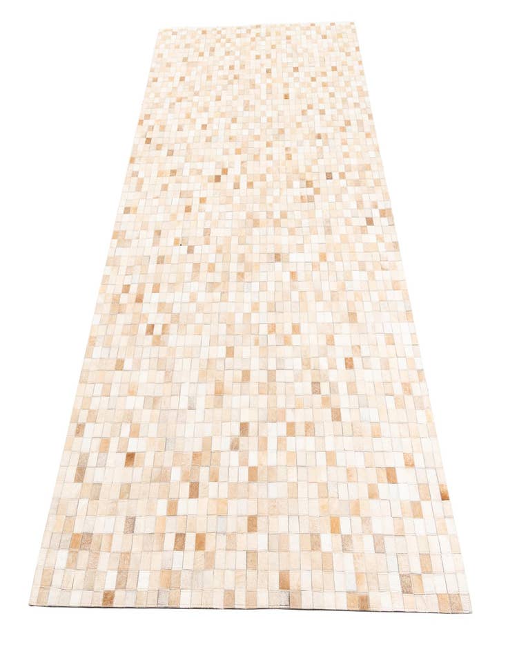 Detail image of  5' 1 x 8' 1 Cowhide Leather Rug