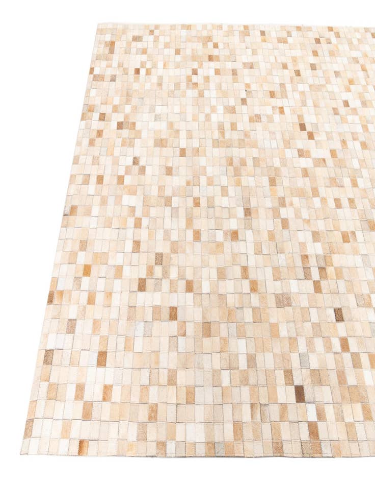 Detail image of  5' 1 x 8' 1 Cowhide Leather Rug