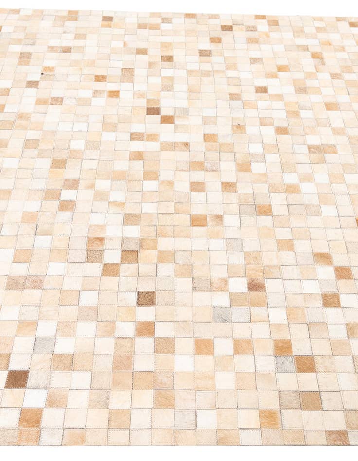 Detail image of  5' 1 x 8' 1 Cowhide Leather Rug