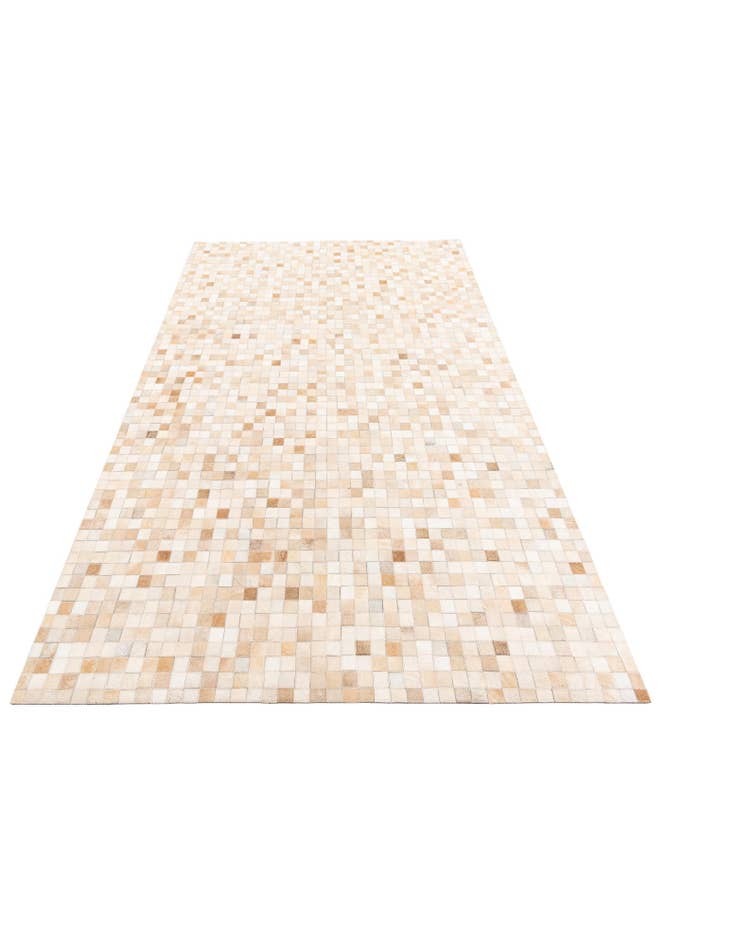 Detail image of  5' 1 x 8' 1 Cowhide Leather Rug