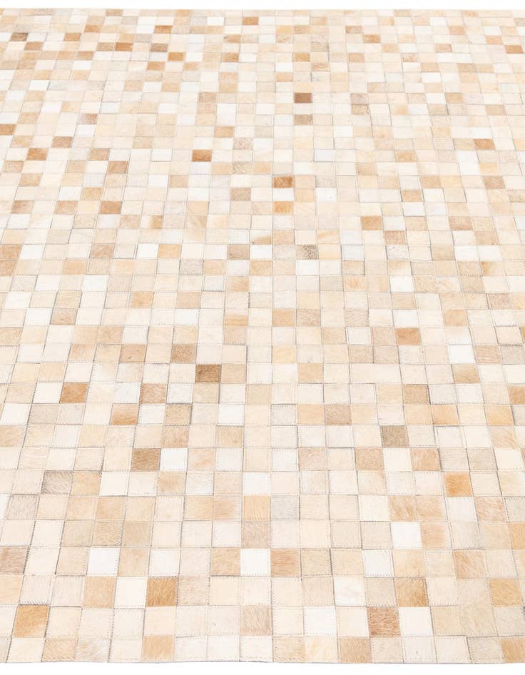 Detail image of  5' 1 x 8' 1 Cowhide Leather Rug