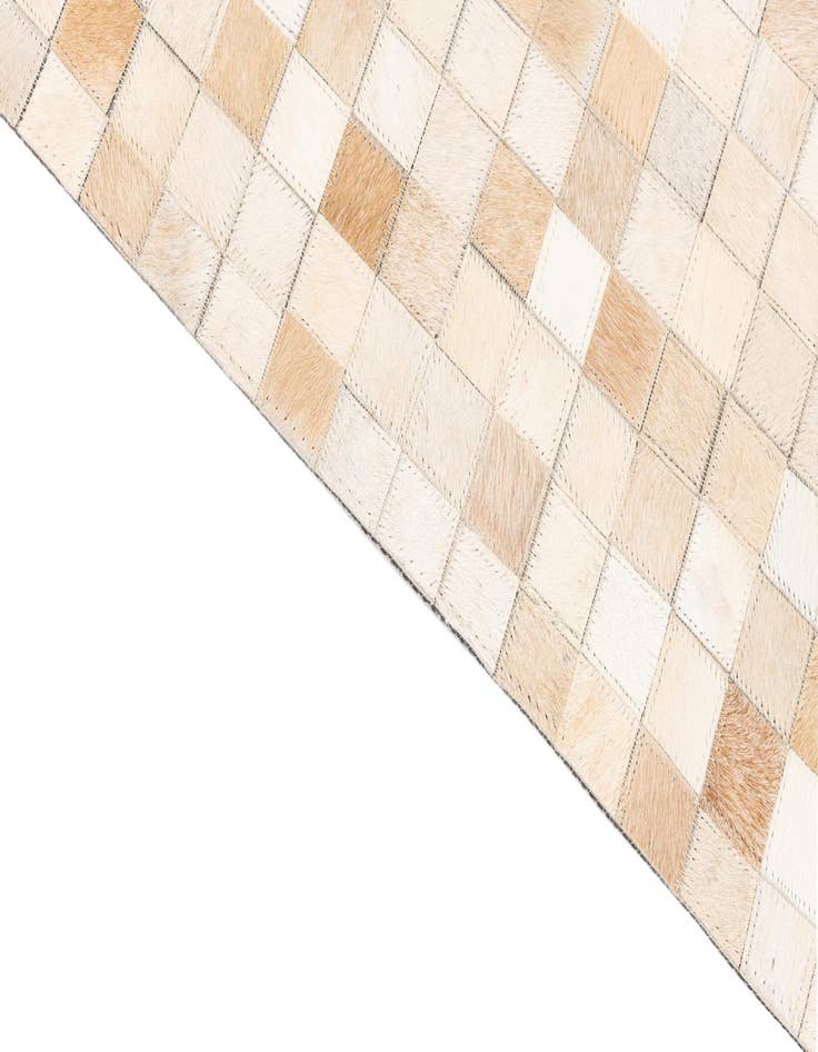 Detail image of  5' 1 x 8' 1 Cowhide Leather Rug