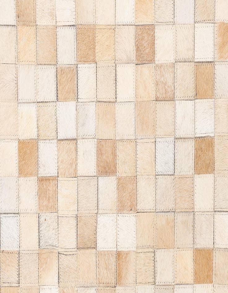 Detail image of  5' 1 x 8' 1 Cowhide Leather Rug