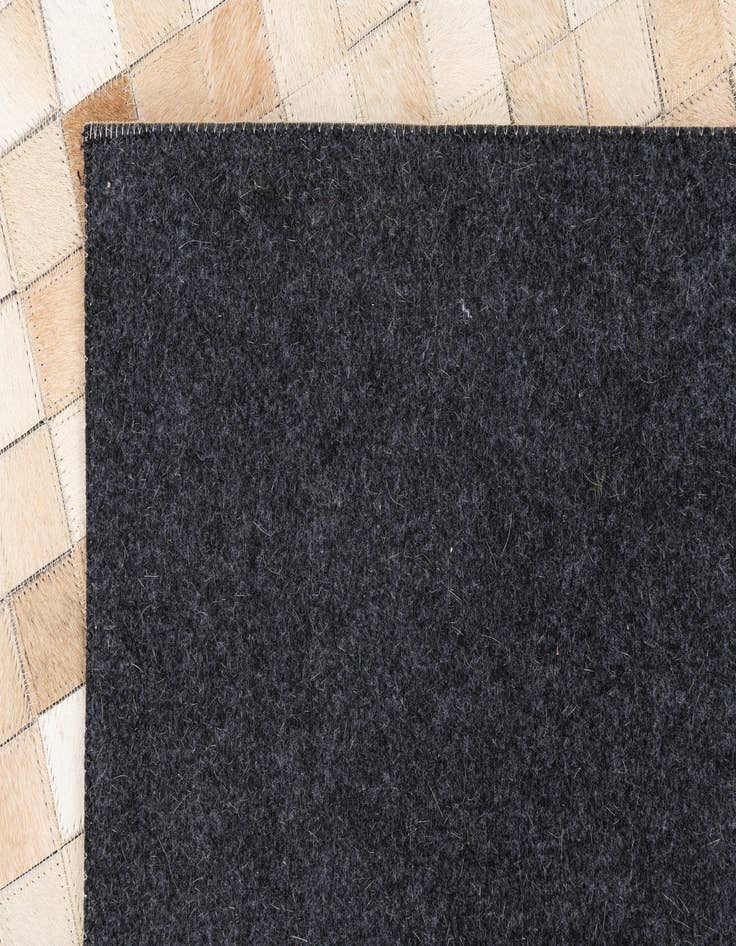 Detail image of  5' 1 x 8' 1 Cowhide Leather Rug