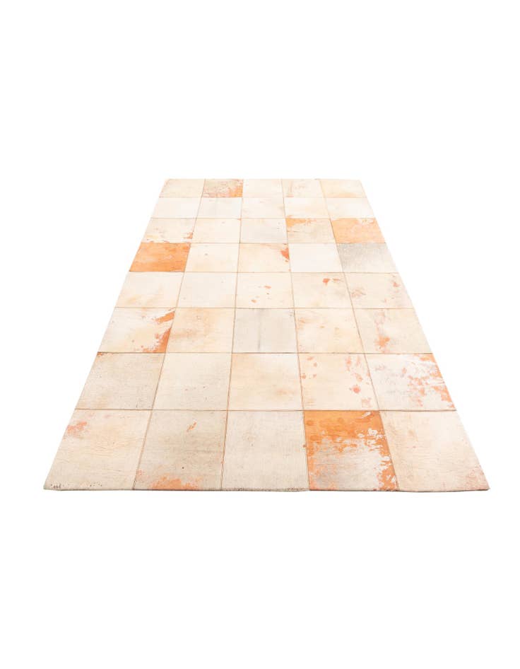 Detail image of  5' x 7' 10 Cowhide Leather Rug