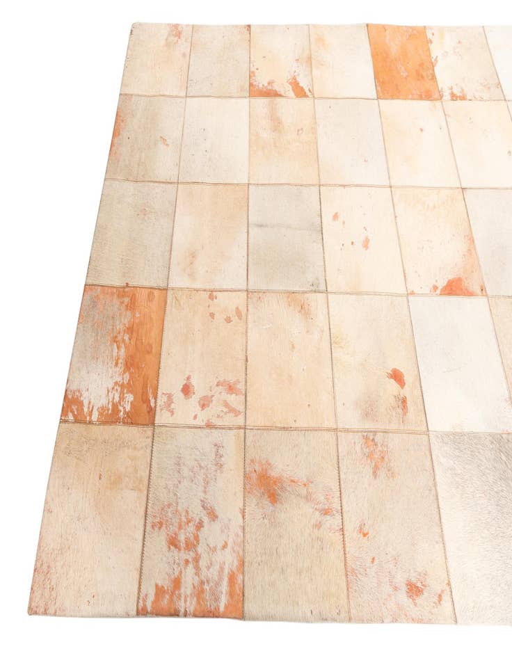 Detail image of  5' x 7' 10 Cowhide Leather Rug