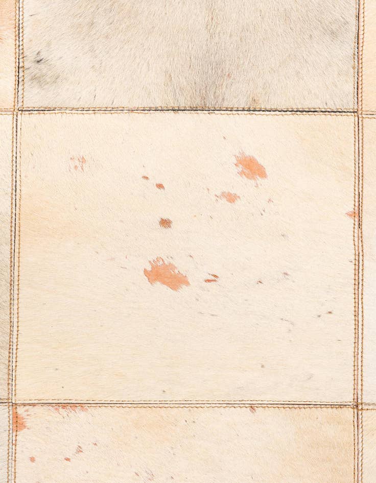 Detail image of  5' x 7' 10 Cowhide Leather Rug