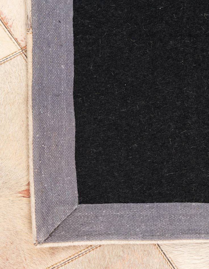 Detail image of  5' x 7' 10 Cowhide Leather Rug