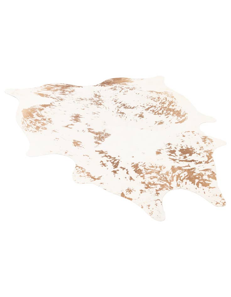 Detail image of  6' 8 x 7' 4 Cowhide Leather Rug