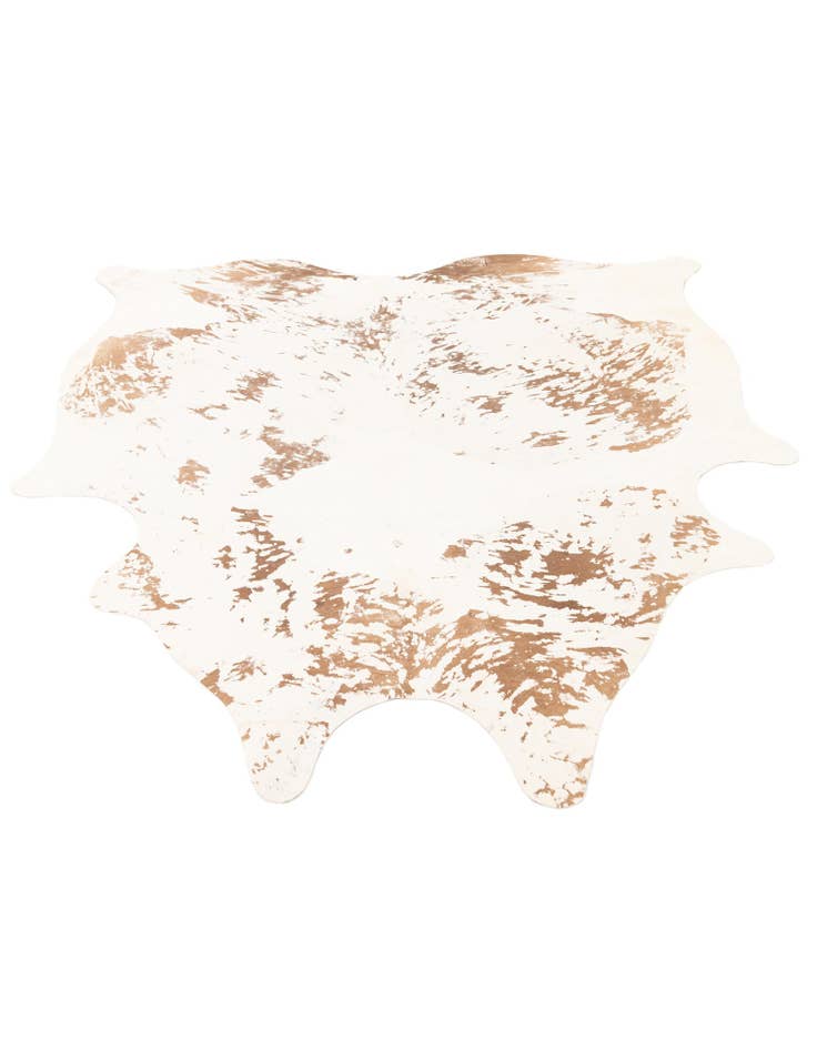 Detail image of  6' 8 x 7' 4 Cowhide Leather Rug