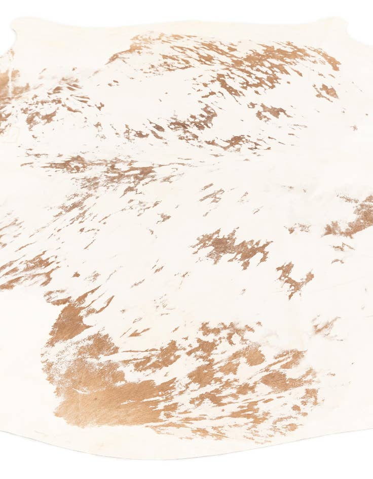 Detail image of  6' 8 x 7' 4 Cowhide Leather Rug