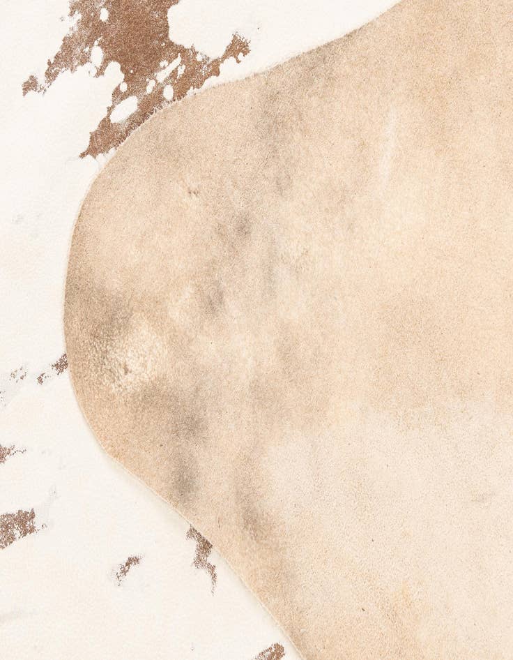 Detail image of  6' 8 x 7' 4 Cowhide Leather Rug