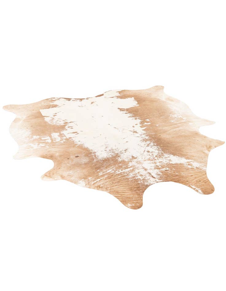 Detail image of  6' 8 x 7' 2 Cowhide Leather Rug