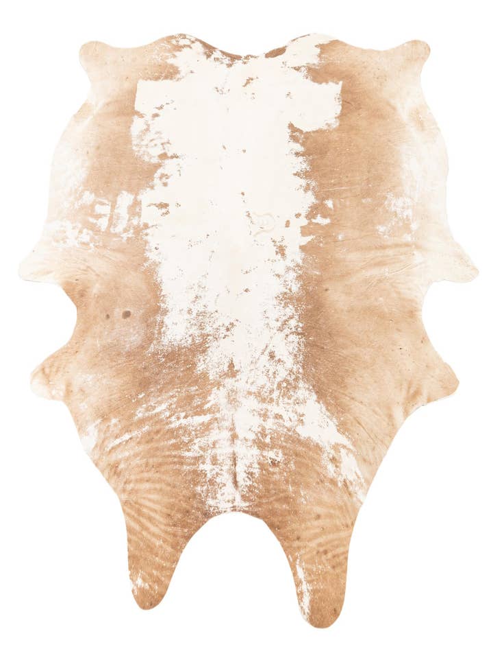 Detail image of  6' 8 x 7' 2 Cowhide Leather Rug