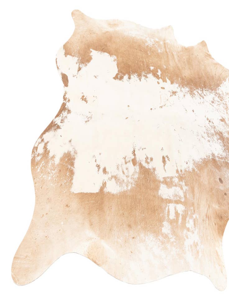 Detail image of  6' 8 x 7' 2 Cowhide Leather Rug