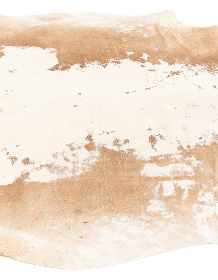 Detail image of  6' 8 x 7' 2 Cowhide Leather Rug