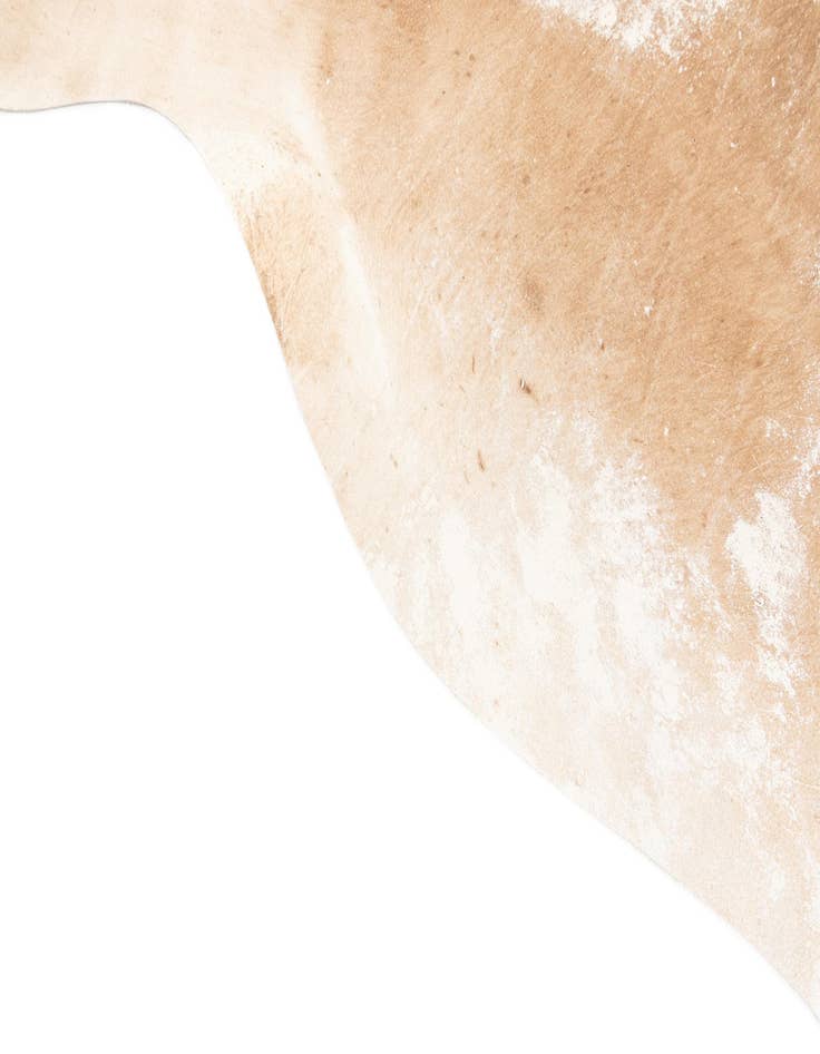 Detail image of  6' 8 x 7' 2 Cowhide Leather Rug