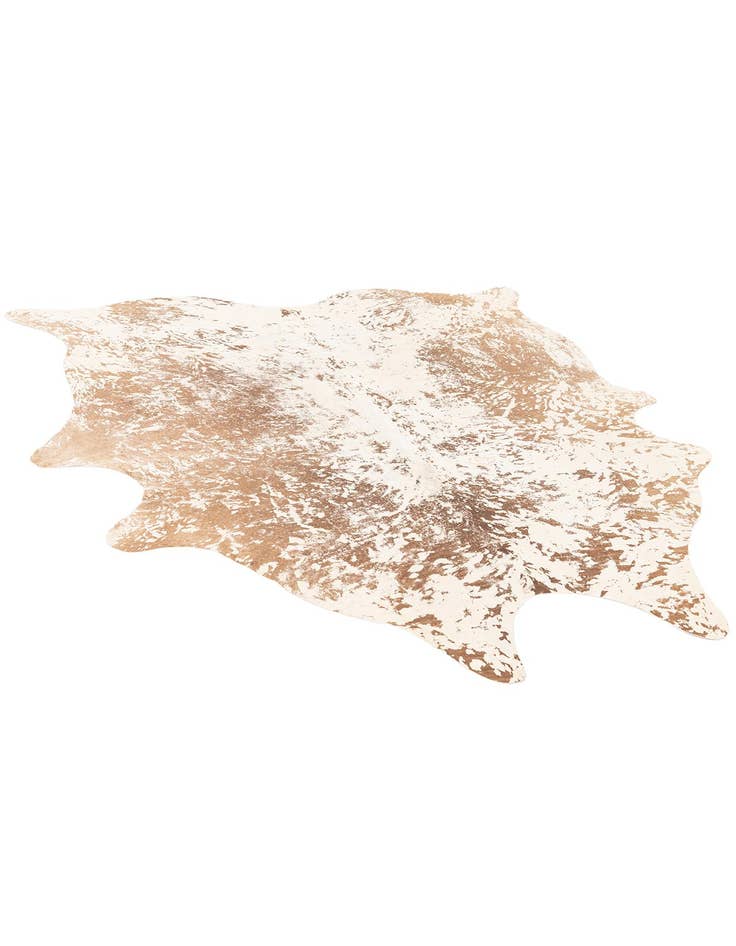 Detail image of  6' 7 x 7' 5 Cowhide Leather Rug