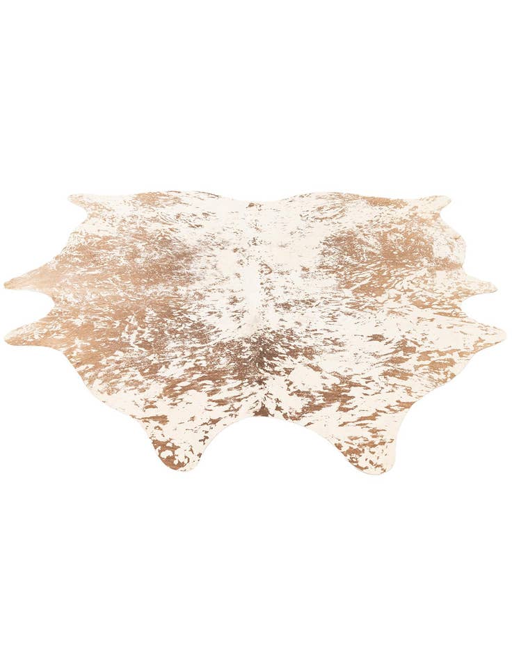 Detail image of  6' 7 x 7' 5 Cowhide Leather Rug