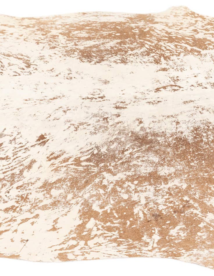 Detail image of  6' 7 x 7' 5 Cowhide Leather Rug