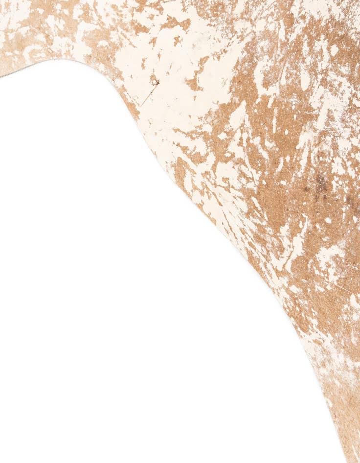 Detail image of  6' 7 x 7' 5 Cowhide Leather Rug