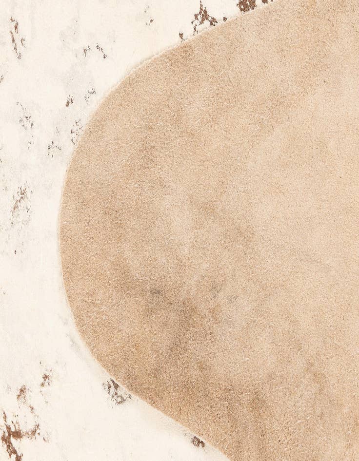 Detail image of  6' 7 x 7' 5 Cowhide Leather Rug
