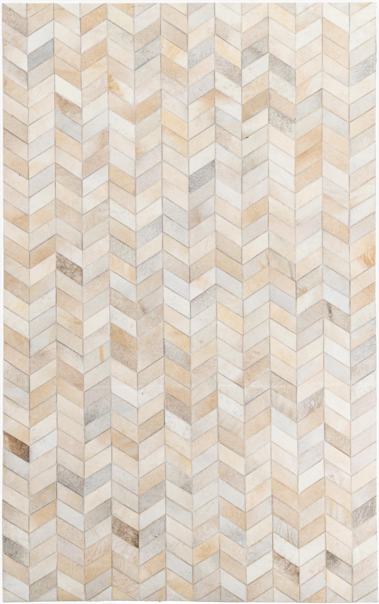  5' x 8' Cowhide Leather Rug